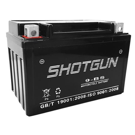 SHOTGUN Shotgun 9-BS-SHOTGUN-016 Replacement Battery for 2009-08 Hyosung MS3-250 BTX9-BS 250CC - 1 Year Warranty 9-BS-SHOTGUN-016